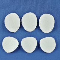 Klebesegel 6 x 30 mm rund gestanzt weiß/neutral