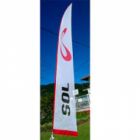Flag SOL Wind  colours assorted + telescopestick REF4277
